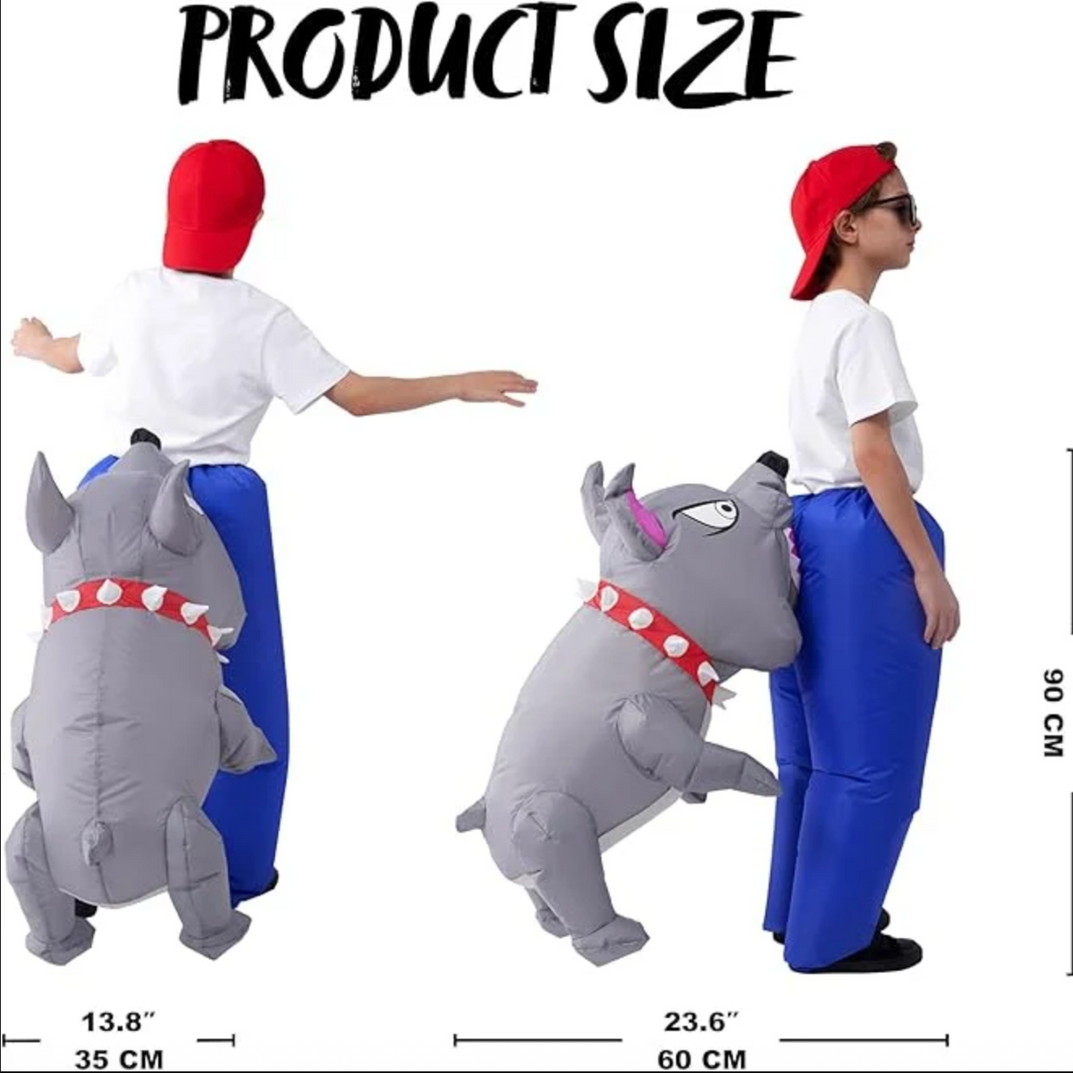 Spooktacular Creations Biting By a Dog Inflatable Costume 7-10