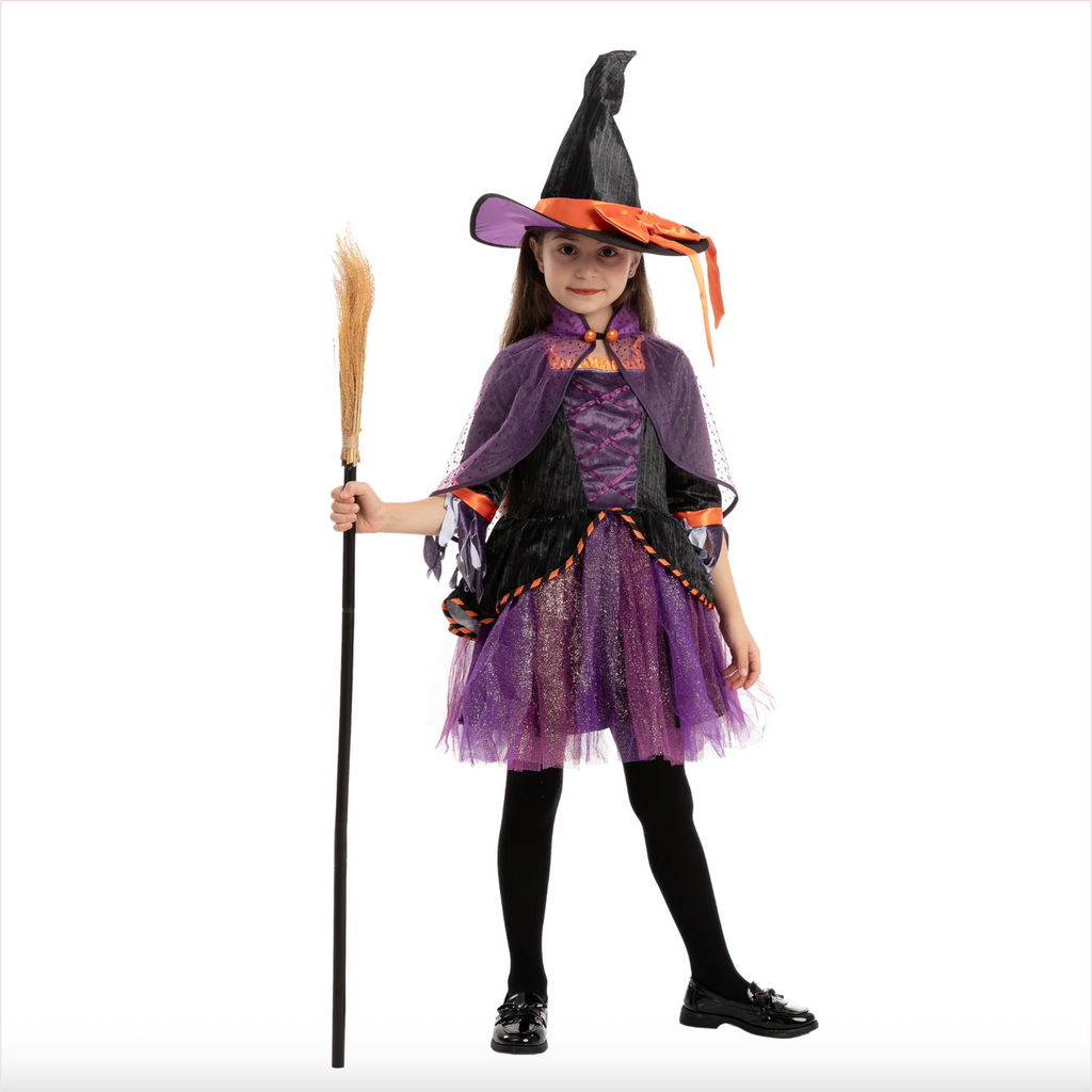 Spooktacular Creations Orange and Purple Witch Cosplay Costume
