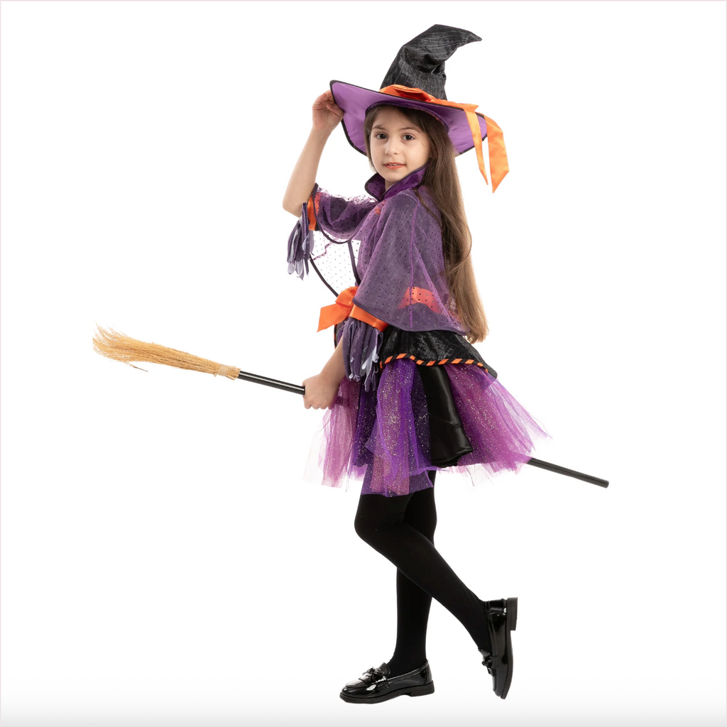 Spooktacular Creations Orange and Purple Witch Cosplay Costume
