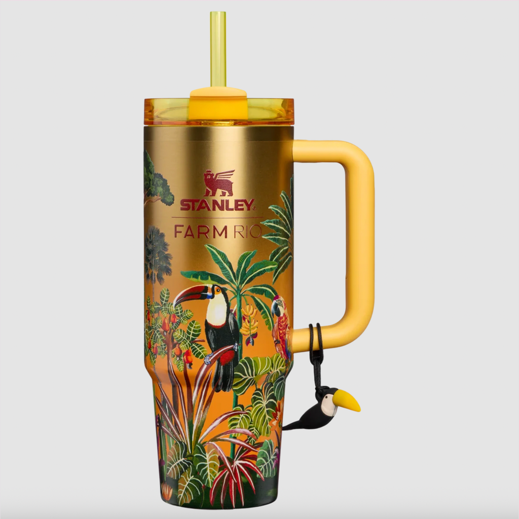 Stanley x FARM Rio Quencher® H2.0 Flowstate™ Tumbler | 30 OZ - Farm Rio Tropical Woods