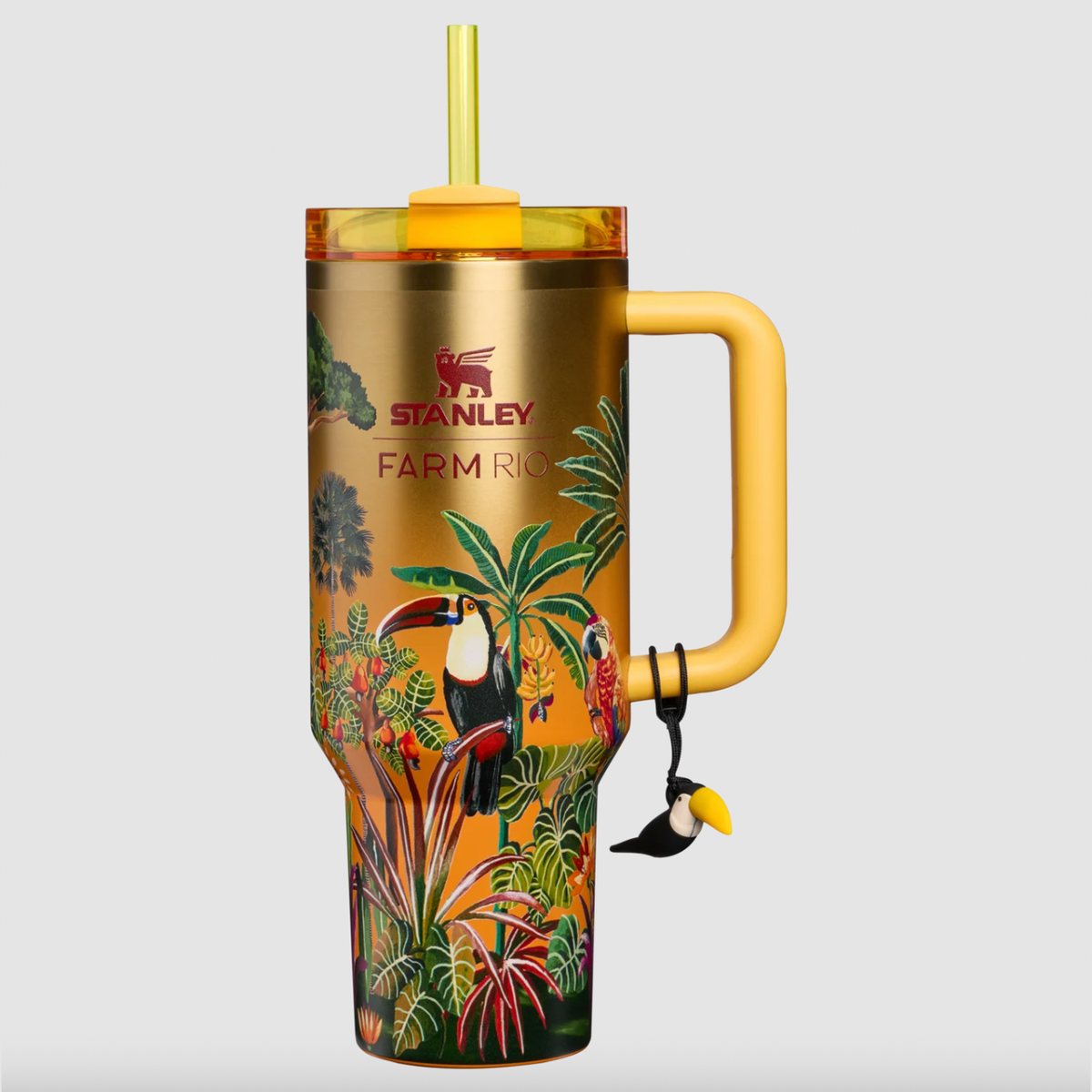 Stanley x FARM Rio Quencher® H2.0 Flowstate™ Tumbler | 40 OZ - Farm Rio Tropical Woods