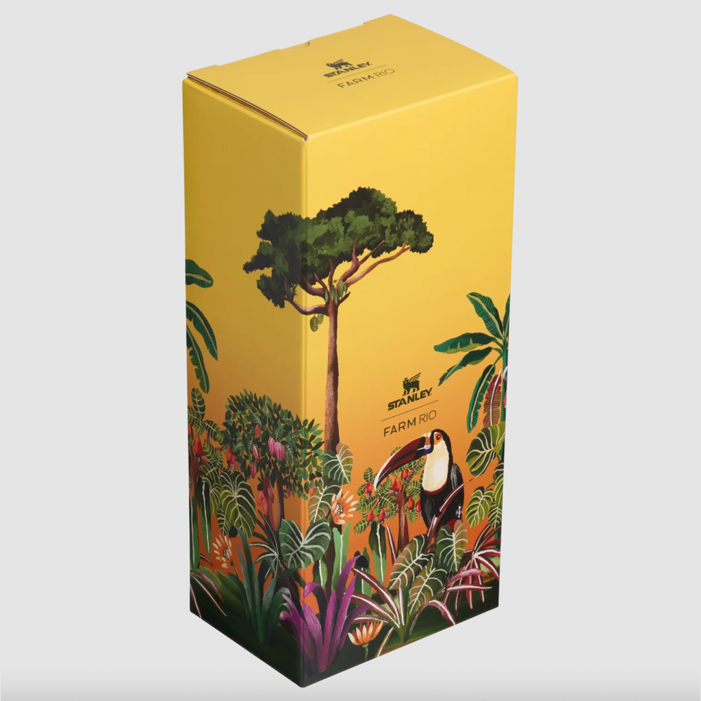 Stanley x FARM Rio Quencher® H2.0 Flowstate™ Tumbler | 40 OZ - Farm Rio Tropical Woods