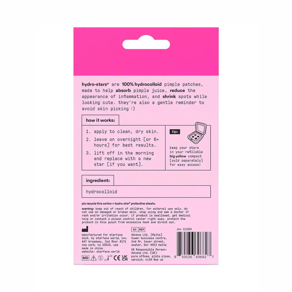 Starface Hydro-Star Pink Pimple Patches 