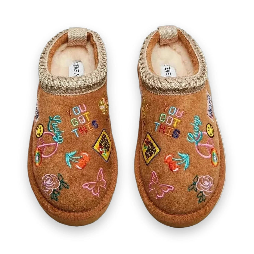 Steve Madden Kids' Jordye Faux Fur Clog Slipper - 12M size: 30 European 