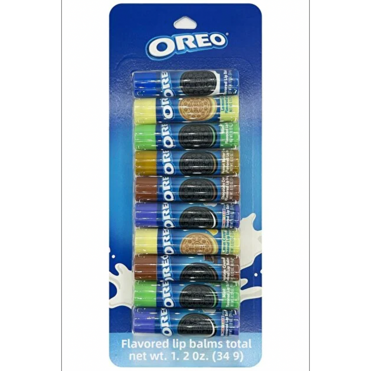 TASTE Beauty 10 Pieces Oreo Lip Balm - Lip Balm Assortment Pack