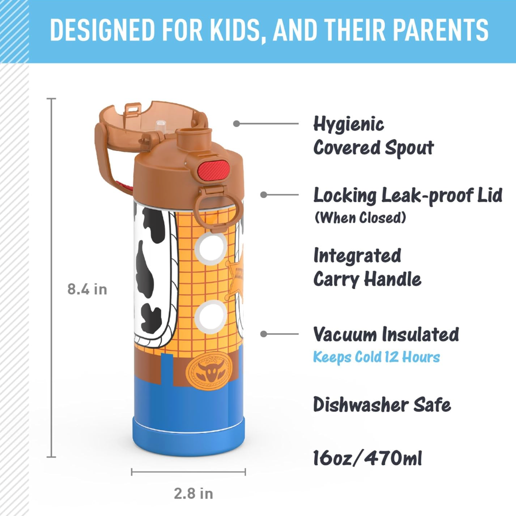 THERMOS FUNTAINER Water Bottle with Spout 16 oz. - Toy Story Woody 
