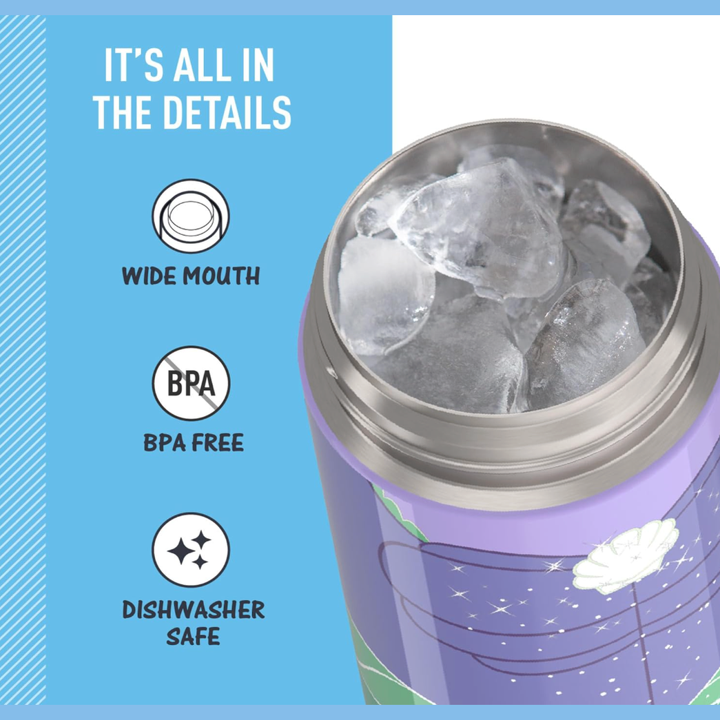 THERMOS FUNTAINER Water Bottle with Spout 16 oz. - Princess Ariel 
