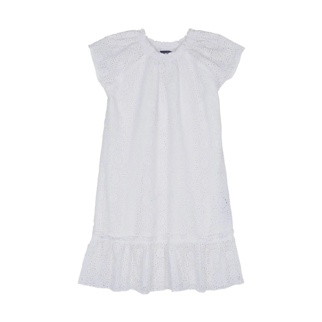VILEBREQUIN Girls Cotton Dress Broderies Anglaises 
