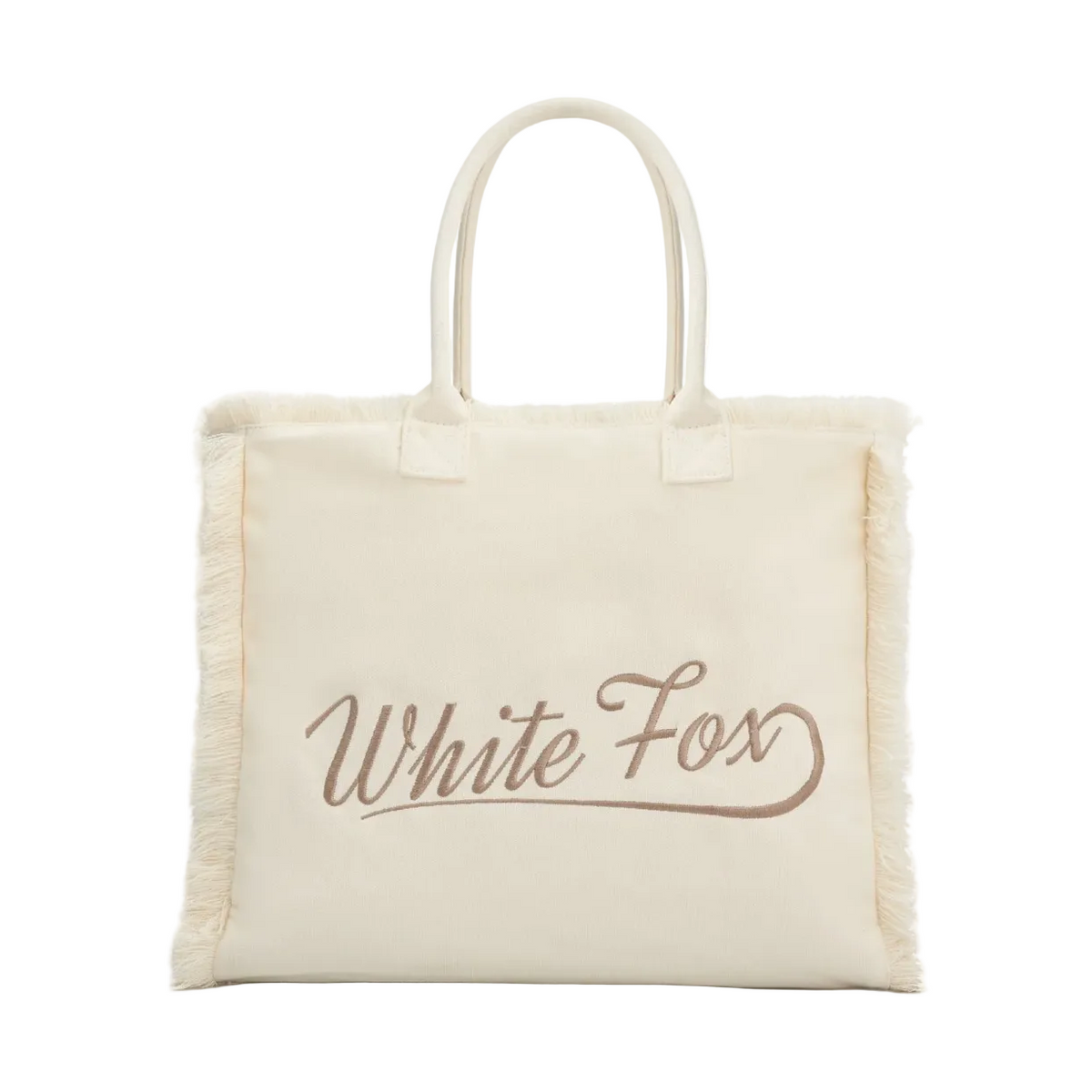 White Fox Addyson Beach Tote Bag Cream