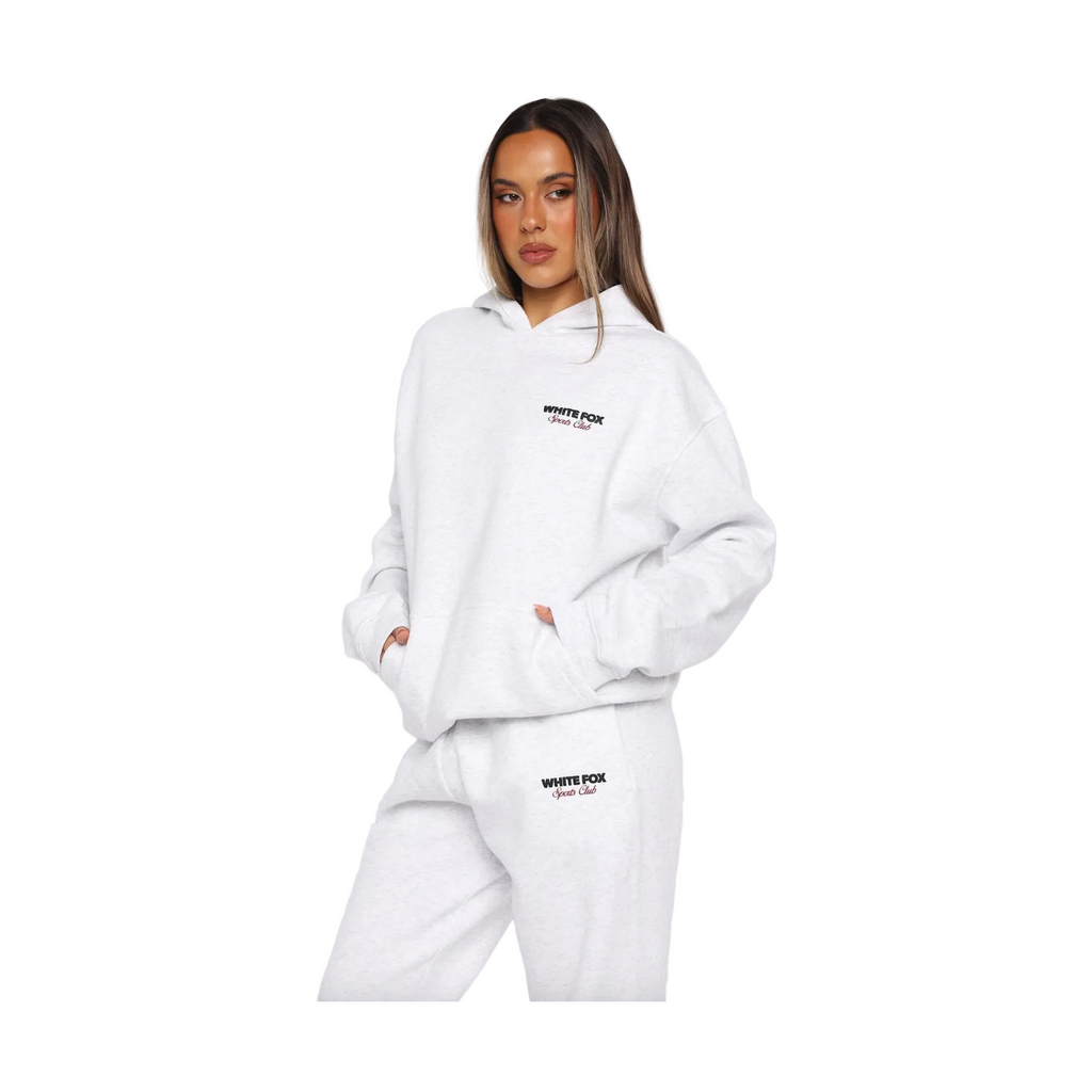 White Fox Club 14 Izzy Oversized Hoodie Grey Marle