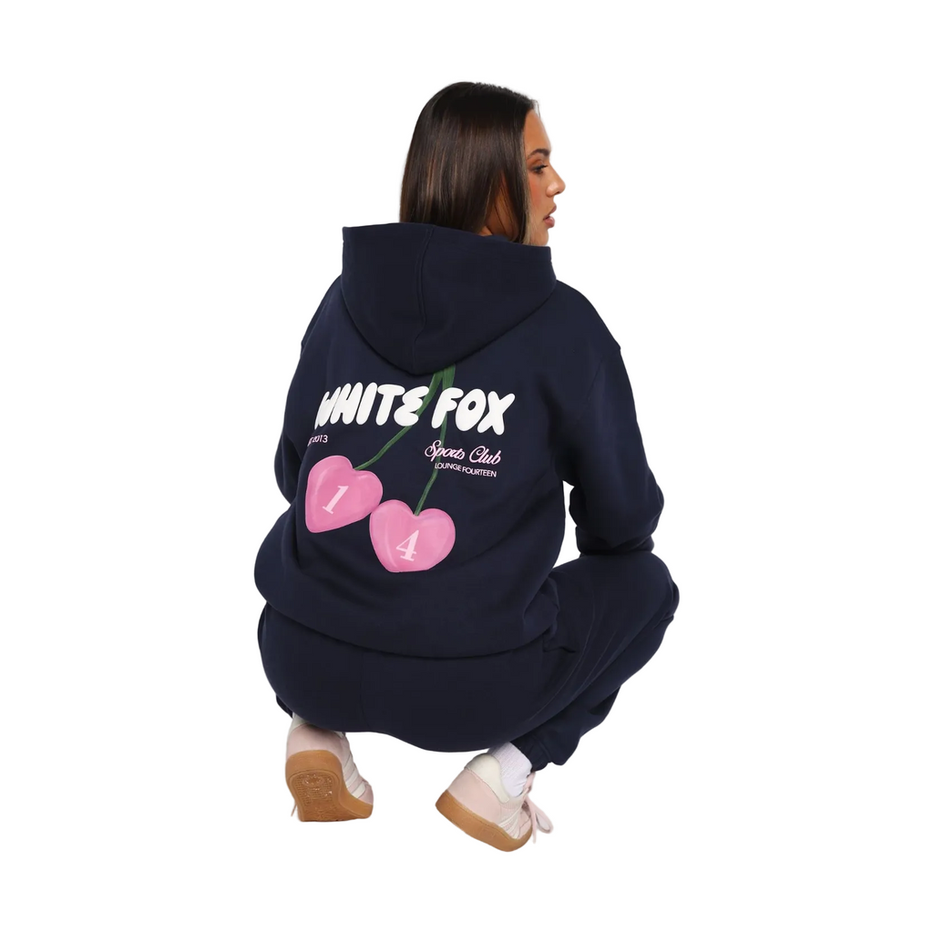 White Fox Club 14 Trinity Oversized Hoodie Navy