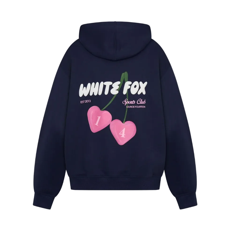 White Fox Club 14 Trinity Oversized Hoodie Navy