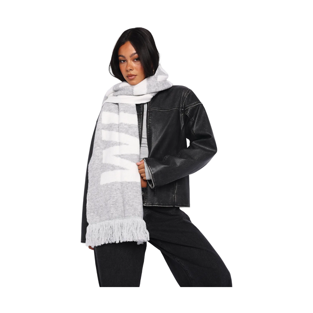White Fox Falsetto Scarf Grey