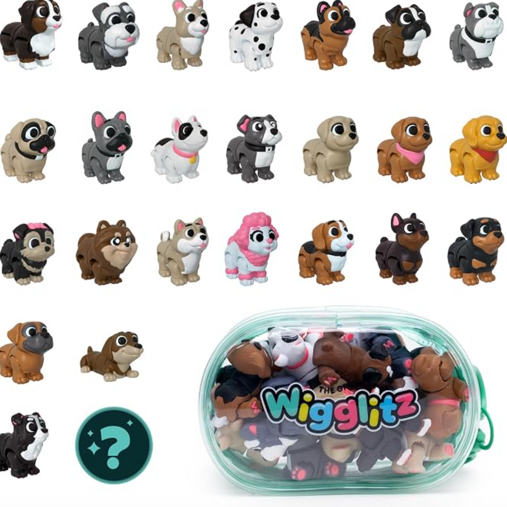 Wigglitz Puppies 25 Pack Collectible Wiggly Fidget Toys