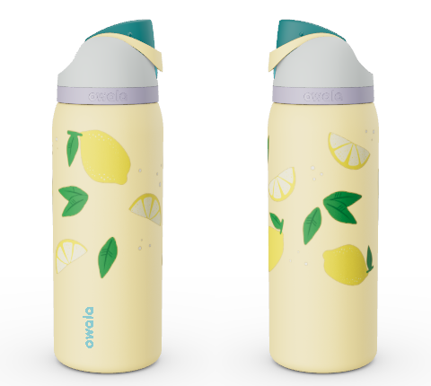 Owala 32 OZ FreeSip Stainless Steel Water Bottle-Sunny Daze Custom Design