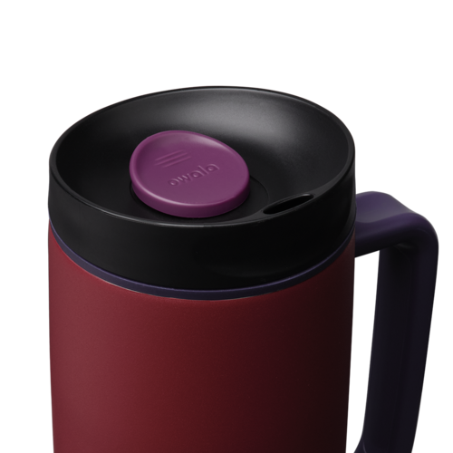 Owala SmoothSip Slider with Handle 24 OZ- Burgundy Bay