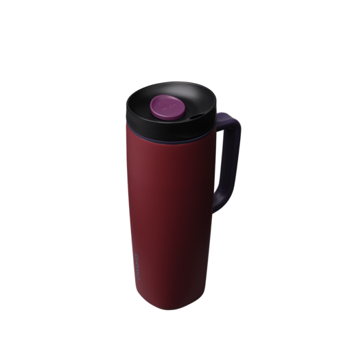 Owala SmoothSip Slider with Handle 24 OZ- Burgundy Bay