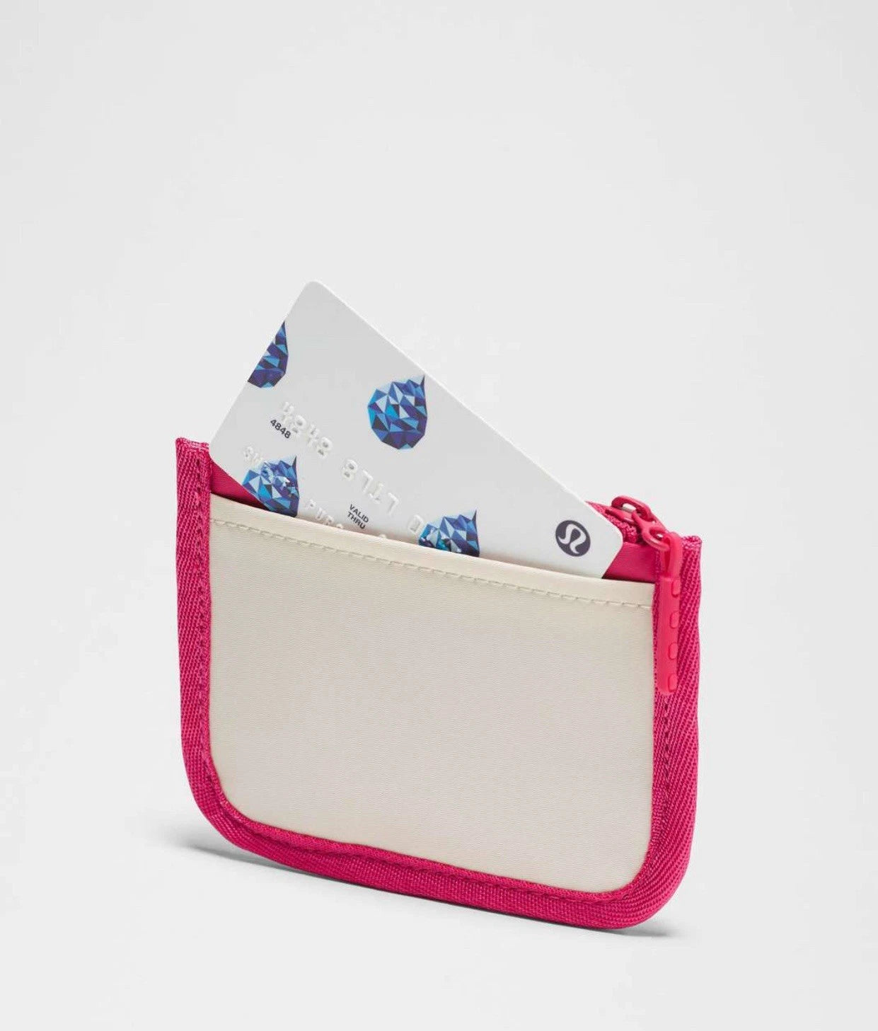 LuluLemon True Identity Card Case-Colour Raspberry Coulis/Rock Melon/Light Ivory