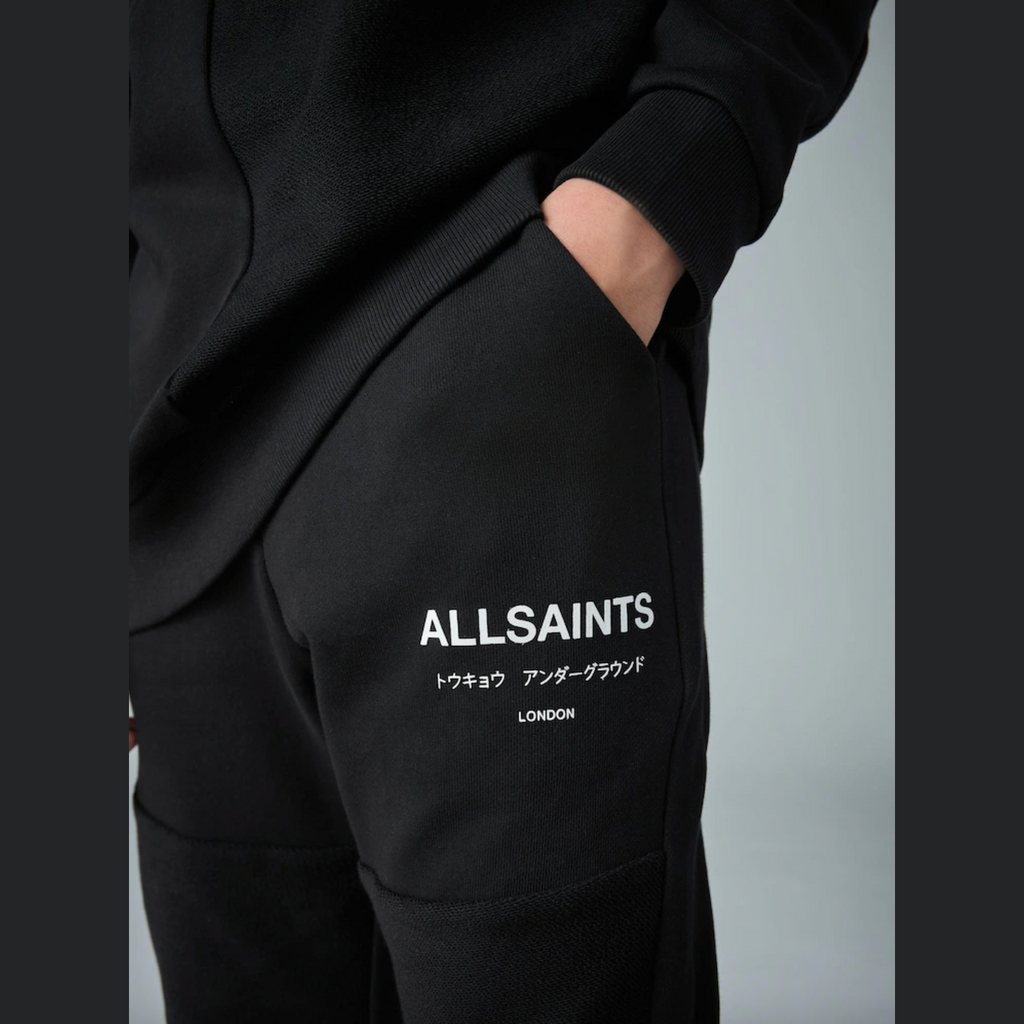 smALLSAINTS Black Underground Oversized Textured Panel Sweatshirt and Joggers Set
