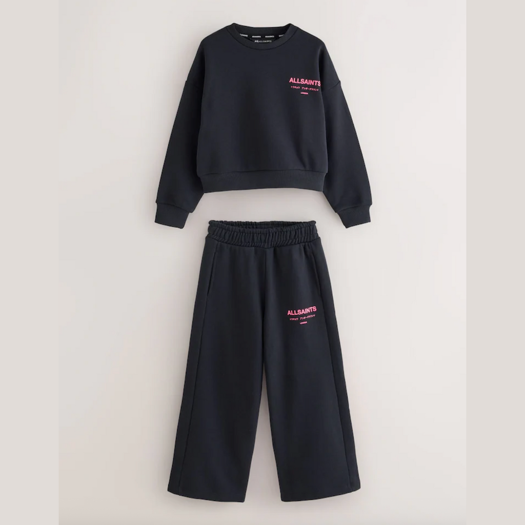smALLSAINTS Black Underground Sweatshirt and Wide Leg Joggers set