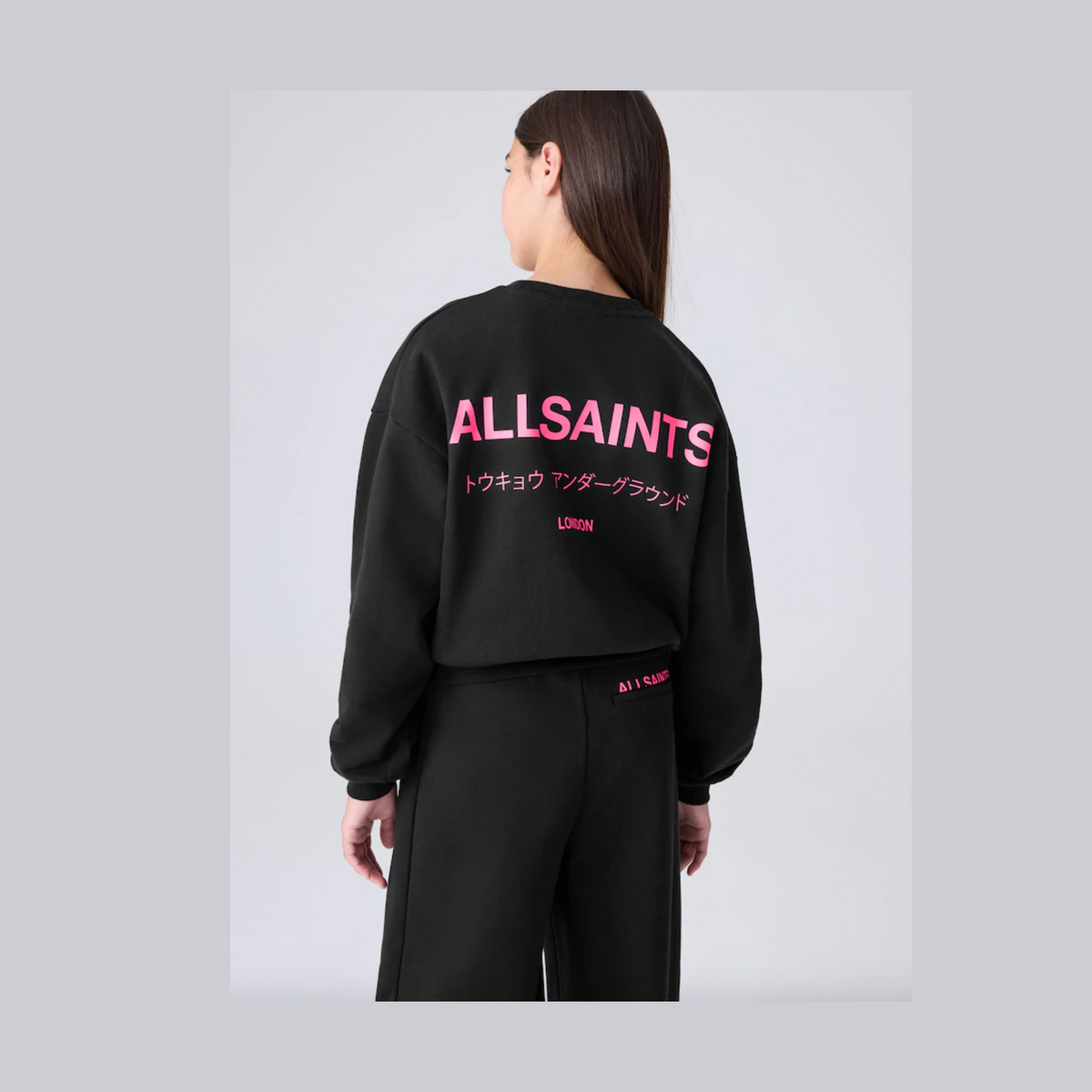 smALLSAINTS Black Underground Sweatshirt and Wide Leg Joggers set