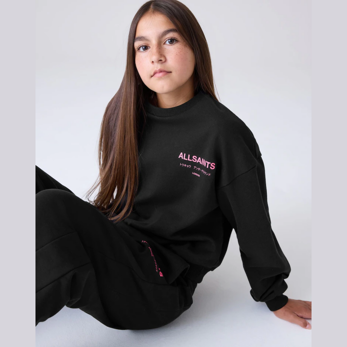 smALLSAINTS Black Underground Sweatshirt and Wide Leg Joggers set