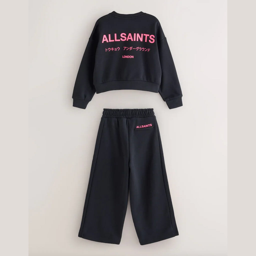 smALLSAINTS Black Underground Sweatshirt and Wide Leg Joggers set