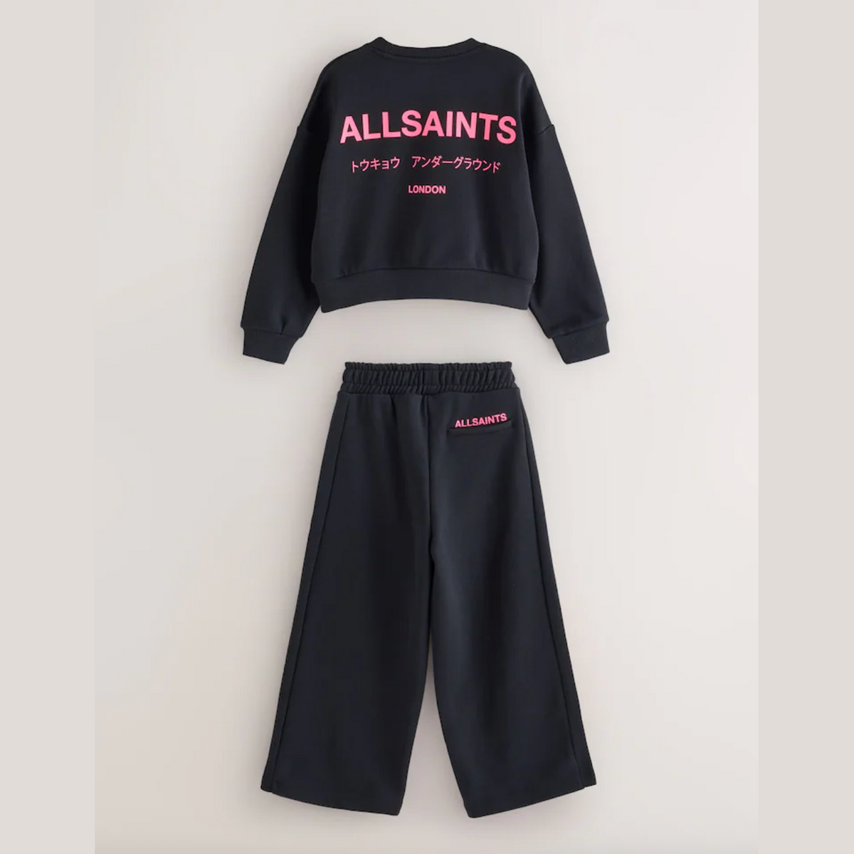 smALLSAINTS Black Underground Sweatshirt and Wide Leg Joggers set