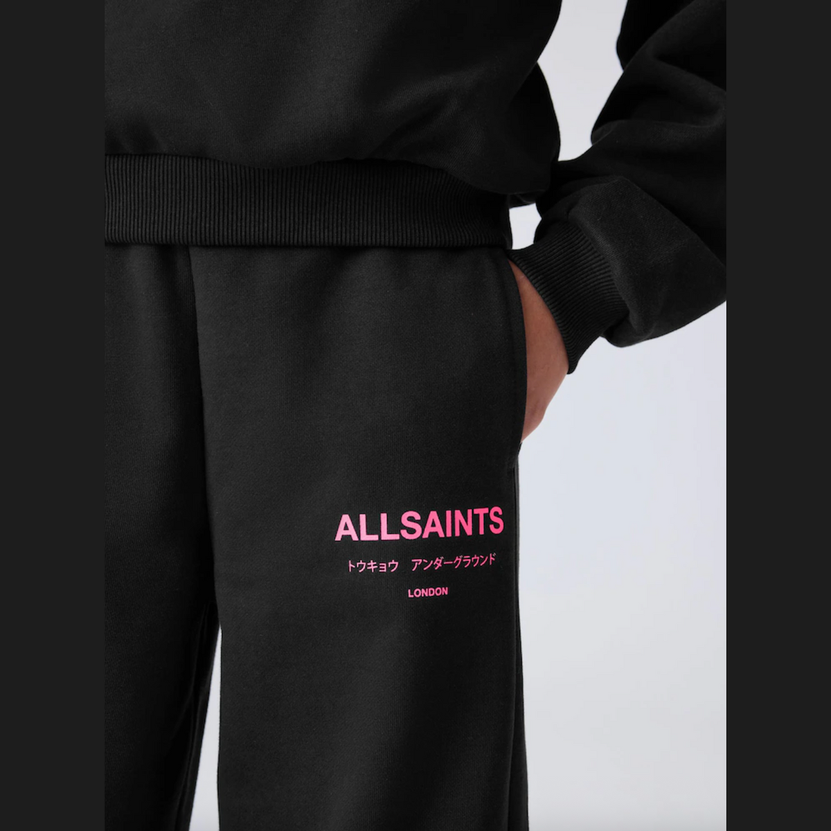 smALLSAINTS Black Underground Sweatshirt and Wide Leg Joggers set