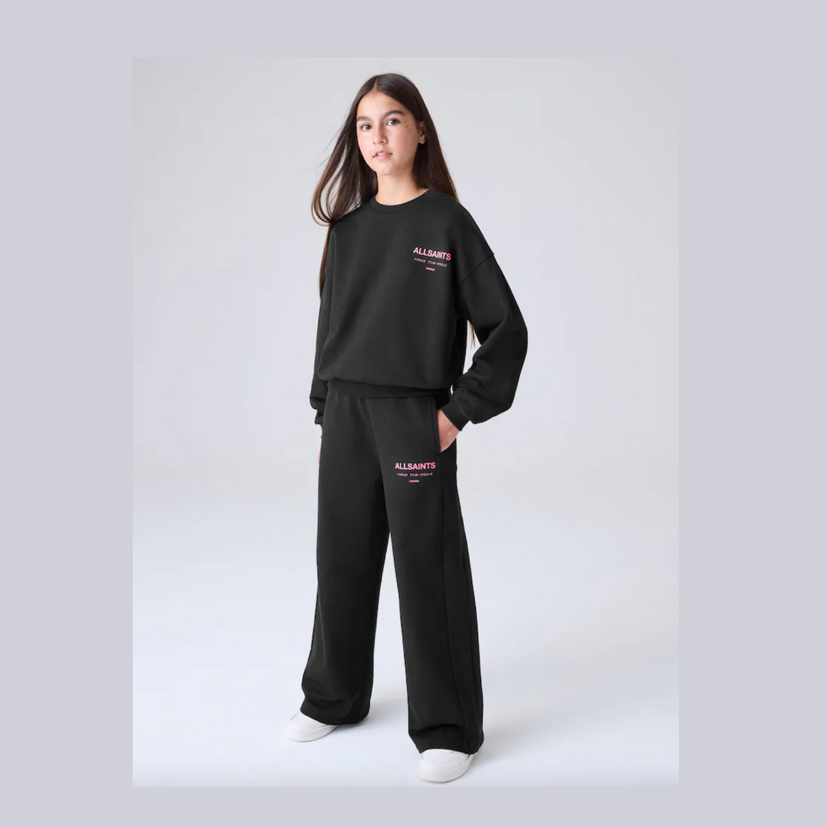 smALLSAINTS Black Underground Sweatshirt and Wide Leg Joggers set