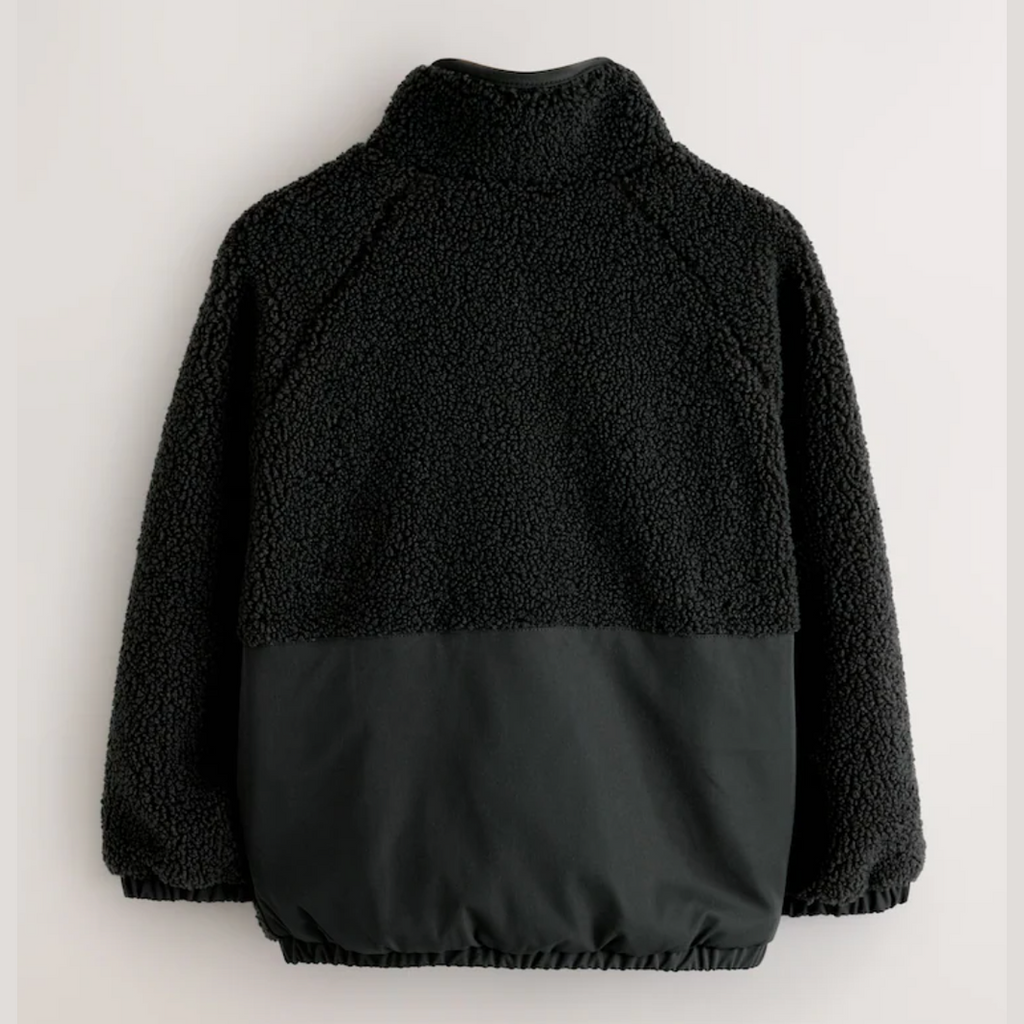 smALLSAINTS Black Underground Washed Fleece Jacket - Black