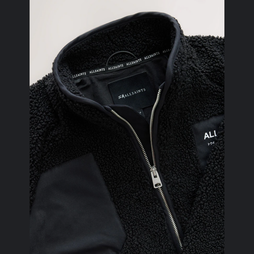smALLSAINTS Black Underground Washed Fleece Jacket - Black