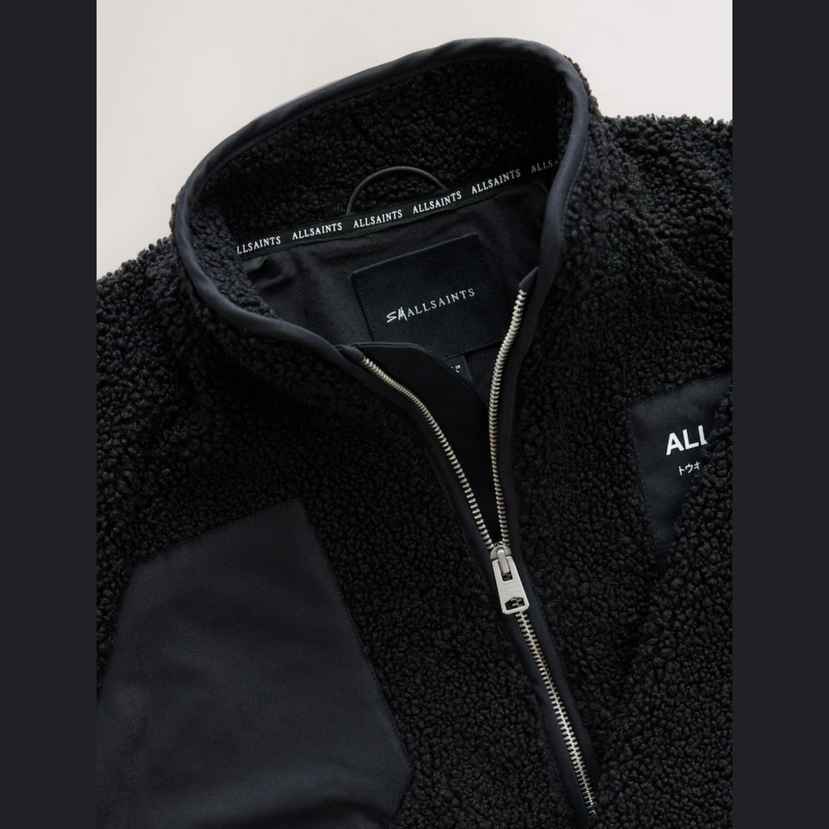 smALLSAINTS Black Underground Washed Fleece Jacket - Black