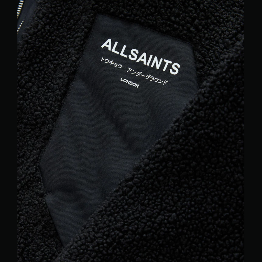 smALLSAINTS Black Underground Washed Fleece Jacket - Black