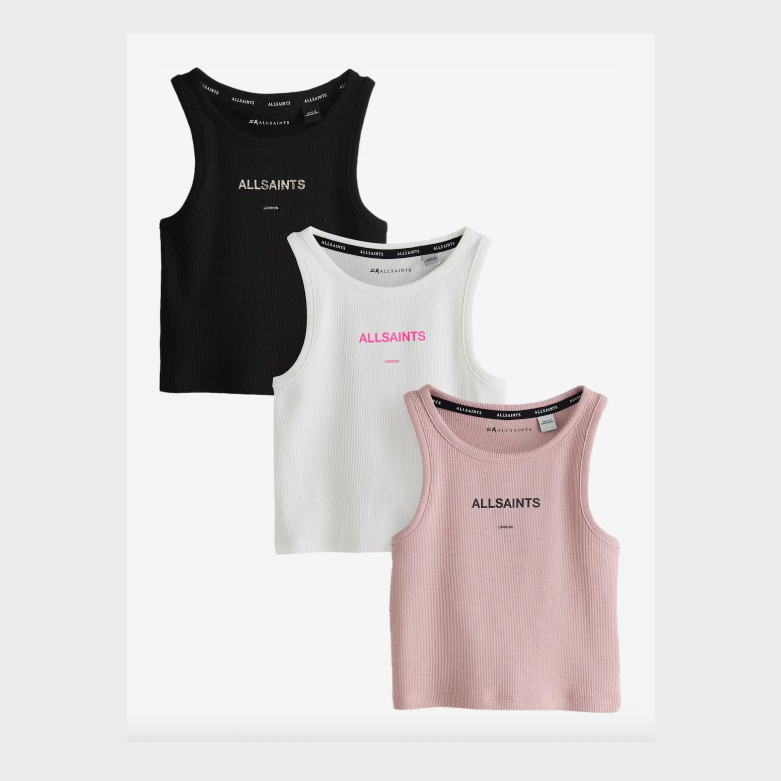 smALLSAINTS Top 3 pack - Dusky Pink, Black, White 